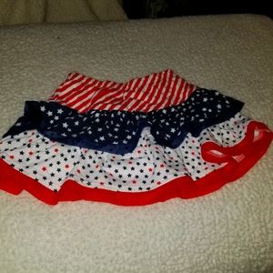 4 of July toddler skirt size 2T
